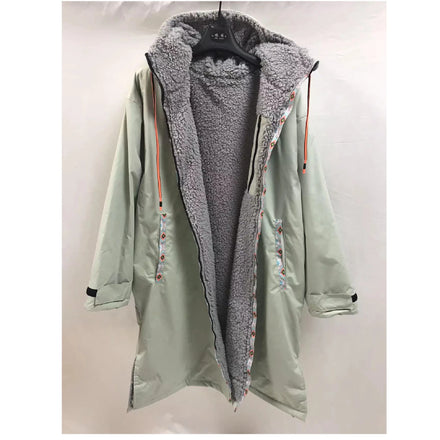 Custom ODM Dry Surf Robe 210D Nylon Jacket Super Strong Water Absorption Long Sleeve for Men
