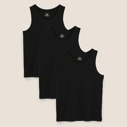 Oem Manufacturer Premium Cotton Mens Tank Top Fitness Men's Undershirts Plain Colour Plus Size Men's Tank Top