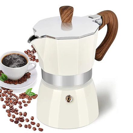 Heat Resistant Handle and Knob High Pressure Extraction Moka Water Pot