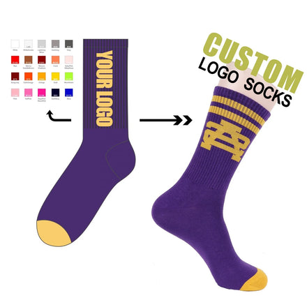 Oem Sport Sock Design Own Logo Men Crew Socks No Minimum Order Private Your Label Bamboo Cotton Black Man Custom Socks