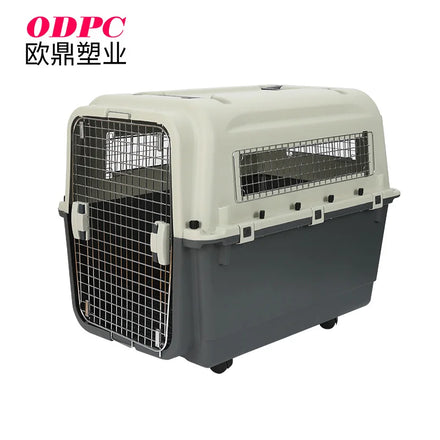 Wholesale Solid Iron & Plastic Quadrate Air Transport Dog Travel Slings Pet Carrier