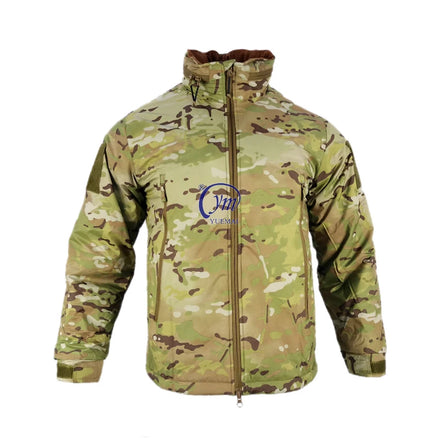 Winter Men Plus Size Bubble Camo Cotton-Padded Clothes Hoodie Uniform Tactical Puffer Coat Camouflage Jacket With Zipper