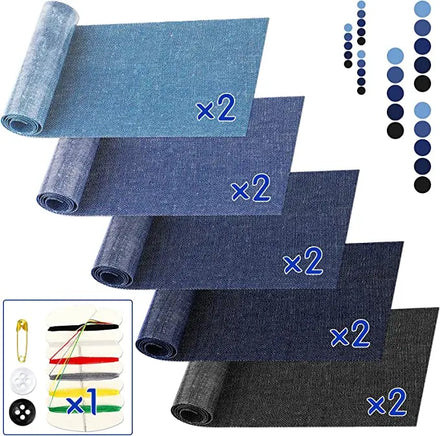 Iron on Patches for Clothing Repair Jean Patches for Inside and Outside Sew on Iron on Denim Patches for Jeans Kits