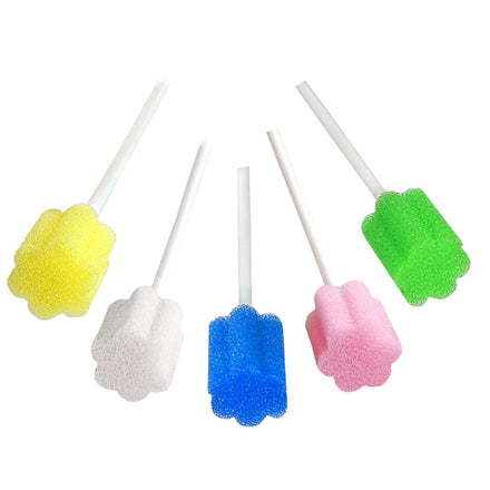 Wholesale Disposable Soft Bristle Foam Dental Sponge Brush for Home Oral Cleaning