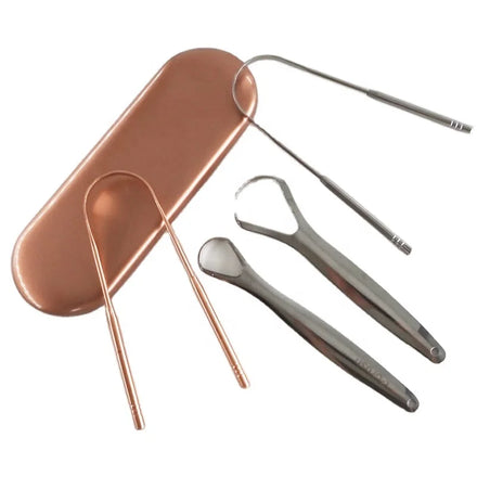 Surgical Grade Stainless Steel Tongue Cleaners Oral Care 304 Tongue Scraper