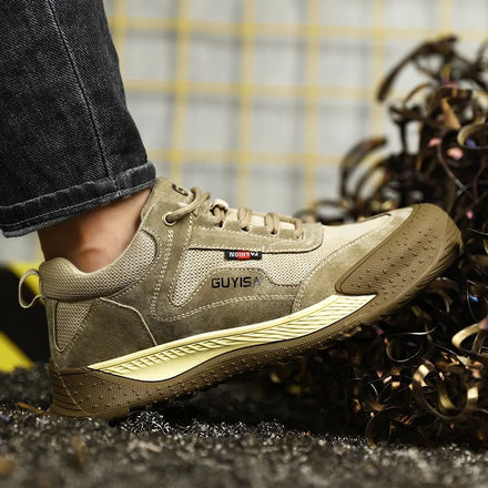 GUYISA Customizable Steel Toe Safety Shoes New Work Boots for All Seasons-Summer Winter Autumn