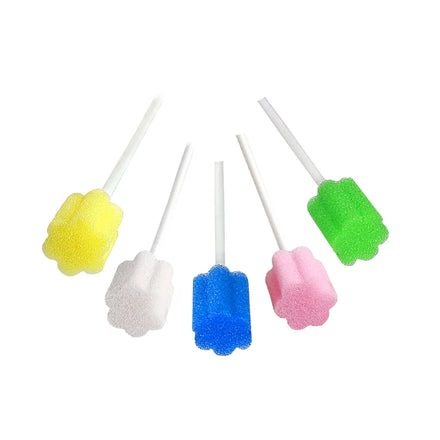Factory Wholesale Disposable Oral Care Swabs Dental Cleaning Sponge Sticks Mouth Care Sponge Swabs for Daily Nursing Use