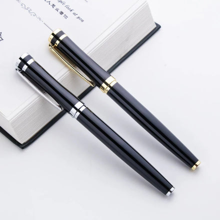 Heavy Luxury Customized Metal Roller Ballpoint Pen Carbon Fiber Pen with Luxury Logo for Welcome Gifts
