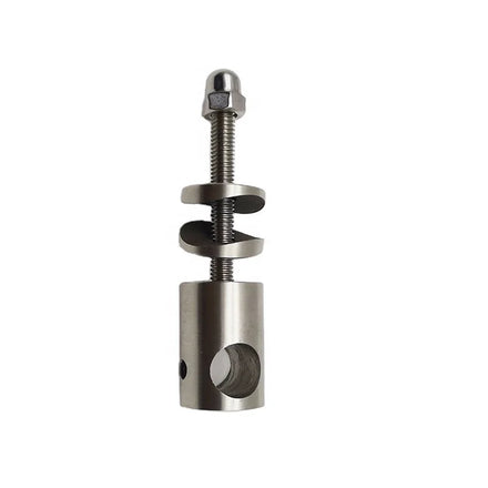SS304 Stainless Steel Balustrade Handrail Accessory Modern Design 42.4mm Post Clamp for Railing System Rod Bar Holder