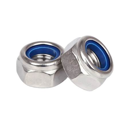 A4-80 DIN 985 Polished Stainless Steel Hex Locking Nylon Nuts for Mining Applications