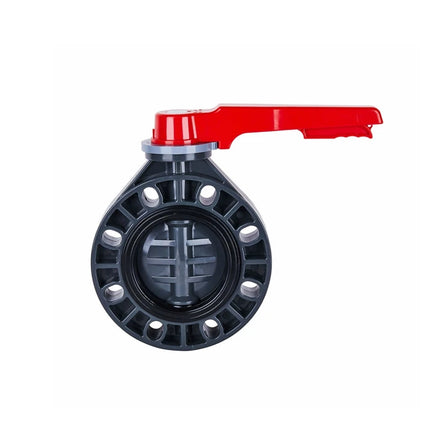 China Hot Sales 3inch to 6inch UPVC butterfly Valve with Handle Lever DN80 to DN150 Plastic Pvc butterfly Valves