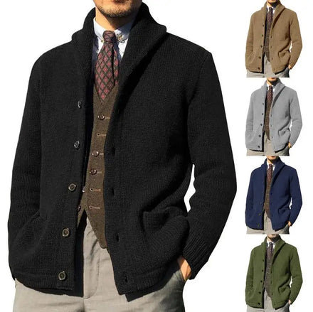 New Fashion Cardigan Men's Knit Spring Coats Business Casual Jackets Male Tops Man Coat Knitwear for Men