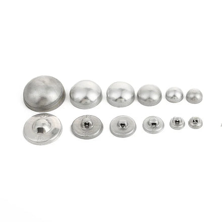 Clothing Wrapped Button Mushroom Shape Self Covered Fabric Cover Metal Button