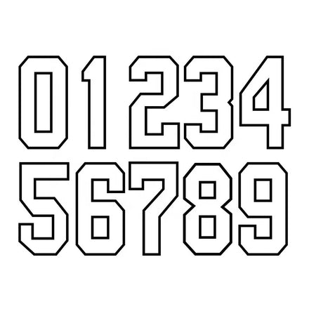 Wholesale Custom Plastisol Ready to Press Vinyl Iron on Sticker Logo Screen Printed Heat Transfer Numbers for T Shirts