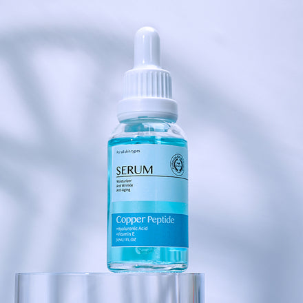 AiXin Private Label Moisturize Anti Wrinkle Anti Aging Whitening Serum Hyaluronic Acid Vitamin E Face Serum Copper Peptide Serum