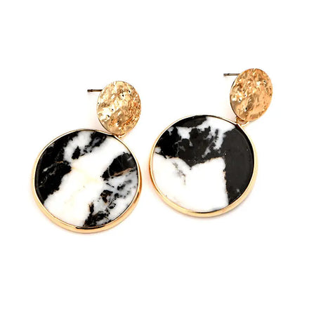 Factory Promotion Hypoallergenic Pendant Stone Earrings Beautiful Phnom Penh Stone Earrings