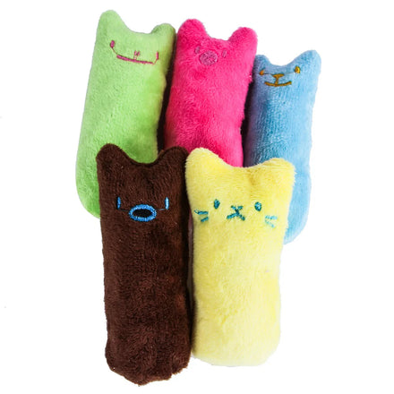 Manufacturers Spot Molar Interactive Teddy Toys Bite Resistant Pet Supplies Catnip Plush Cat Toy