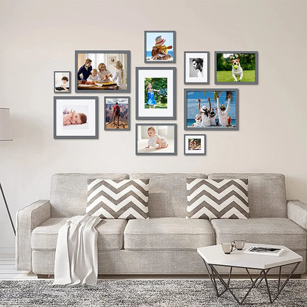 Easy Life Colorful Fashionable MDF Wood Effect White Square Wooden Picture Frame A1 A2 A3 A4 A5 Wall Decoration