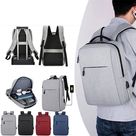 Pinghu Sinotex Custom Unisex Large Capacity Business Laptop Backpack with USB Waterproof Polyester