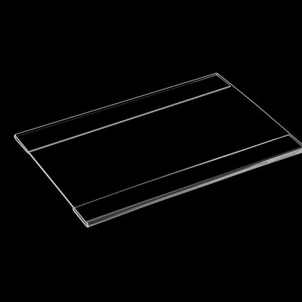 Acrylic Large Modern Data Strip Tag Plastic Holder Sustainable Display Digital for Bakery Shelves