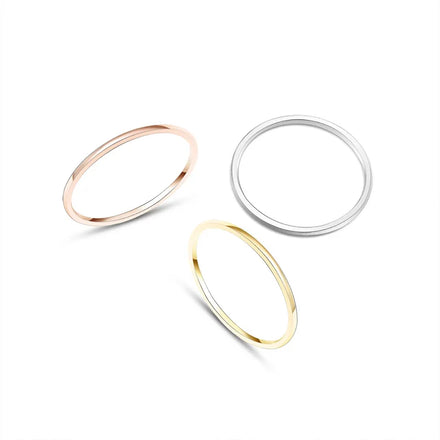 Real U Stainless Steel Jewelry Rings Knuckle Rings Jewelry for Women Stylish Minimalist Bijoux Femme Acier Inoxydable