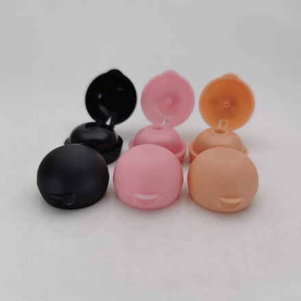 Flat-matte Snap Top Caps 20 mm Dome Flip Top Caps Matte Flip Caps