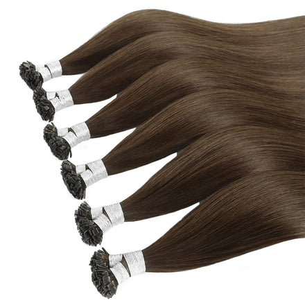 Factory Wholesale Italian Keratin Hair Extensions Tips Double Drawn Cuticle Aligned Raw Russian Human Virgin K Tip Pre Bonded