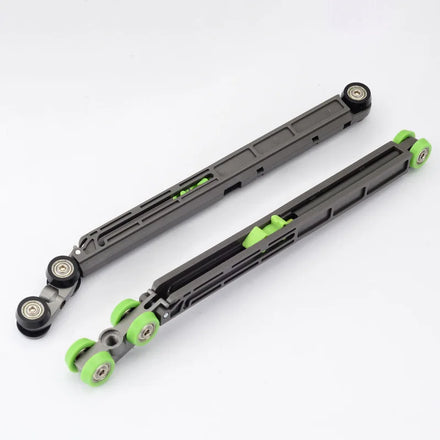 Modern Sliding Door Double Side Soft Close Damper Aluminum Frame Slim Design Commercial Use Slide Track Roller System
