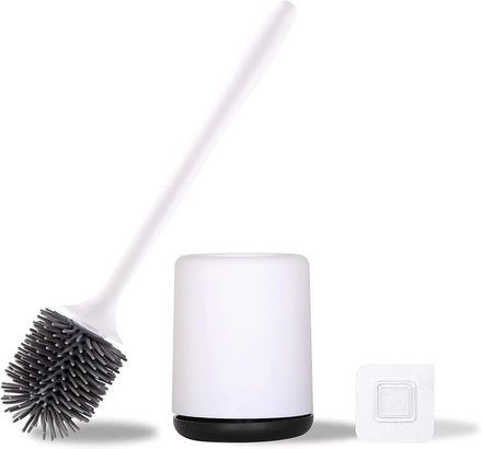 Bathroom Accessories Adjustable Toilet Cleaning Brush 90 Degree Free Opening-Closing Toilet Brush Set
