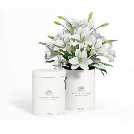 Custom Logo UV Coating Recyclable Dry Flower Box Art Coated Paper Matt Lamination Embossing Silk Beauty Packaging Preserved