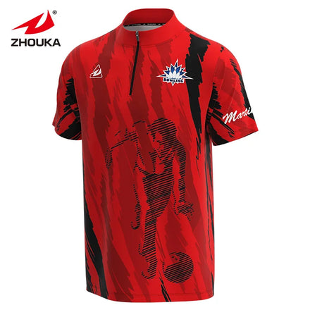 ZHOUKA Custom Bowling Polo Shirt Drop Shoulder
