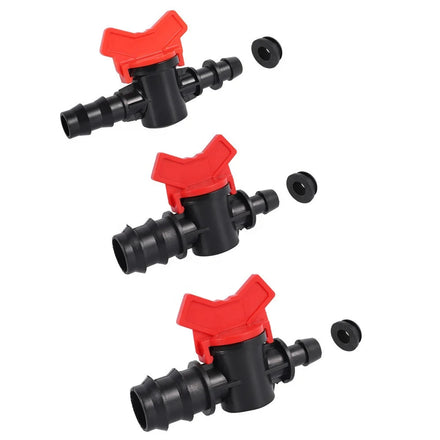 DN16 DN20 DN25 Irrigation Mini Offtake Valve Pipe Connector Switch Water Drip Tape Valve with Ring