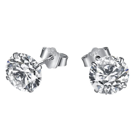 Dylam Hypoallergenic Non Tarnish 925 Sterling Silver Rhodium 18K Gold Plated 5A Cubic Zircon Zirconia Earrings