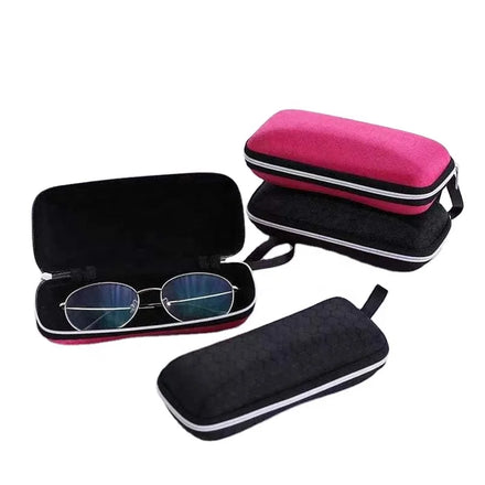 Black Glasses case Box Colorful Kids Spectacle Box Multiple Glasses Leather Storage case Zipper Eva Sunglasses case