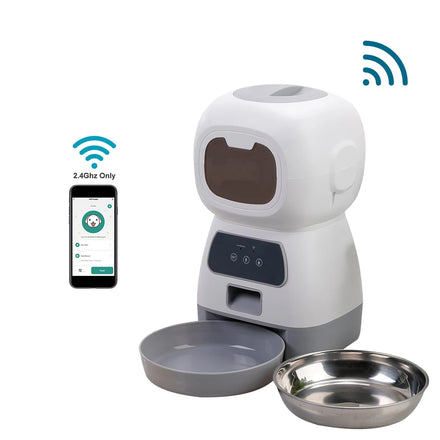 Pet Feeder Cat and Dog Food Automatic Dispenser Suitable for Small and Medium-Sized