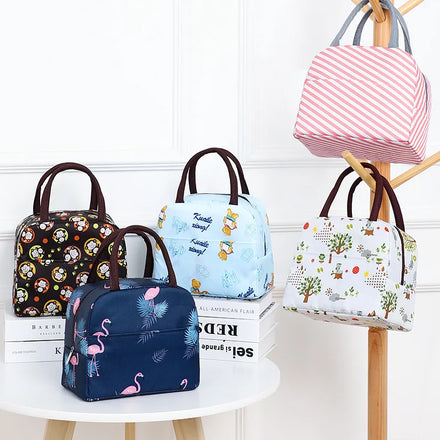 Mini Cheap Tote Custom Insulated Portable Convenient Girl Lunch Bag Lunch Cooler Bag for School Office Picnic Adults