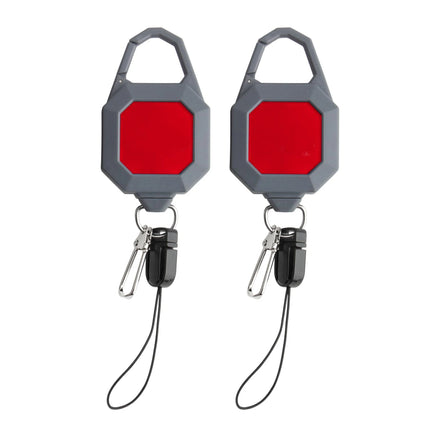 Fly Fishing Zinger Retractor Locking Retractable Gear Tether Retractable Keychain Steel Retractable Cord