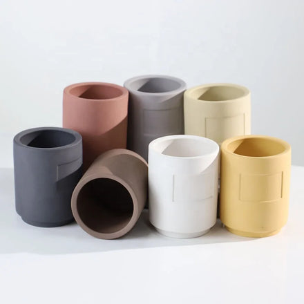 YBH Luxury Handmade Ceramic Candle Container Colorful Porcelain Jar Matte Finish for Home Decor Easter Christmas Candle Making