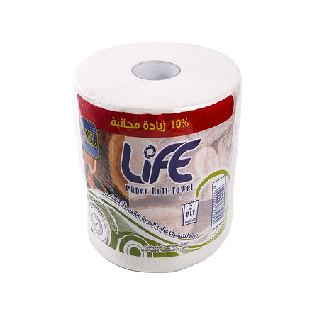 OEM Strong Absorbabillty Wood Pulp Embossed Hand Towel Paper Roll in Dispenser 200m