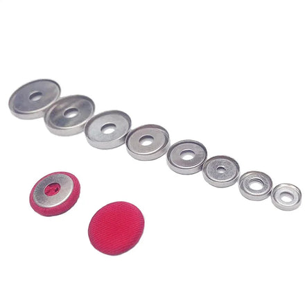 Decorative Leather Furniture Jeans Canvas Fabric Aluminium Covered Button