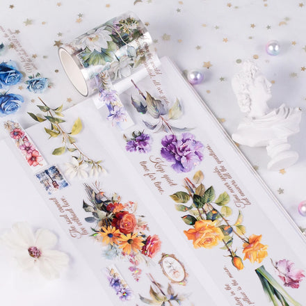 Custom High-end PET Tape Sticker Rolls with 3D Effect