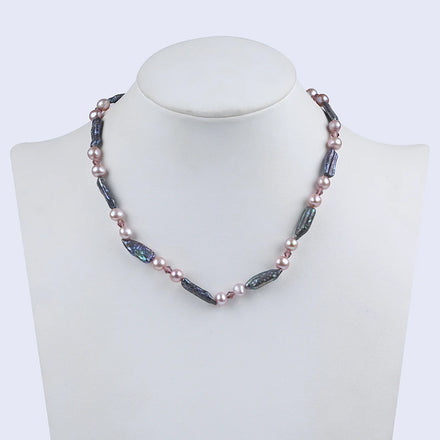 Zhuji Best-Selling Luxury Design 6-8mm Natural Freshwater Real Pearls Necklace for Sale