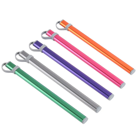 Aluminum Alloy Storage Container for Titanium Chopsticks Gray Colorful Storage Tubes for Camping & Hiking