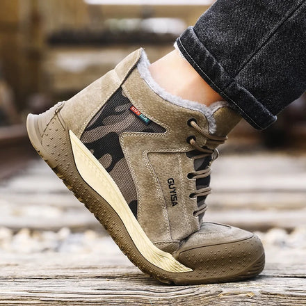 For Brand Unisex Soft CE Steel Toe Safety Boots ODM/OEM Hot Sale Camouflage Canvas Upper for All Seasons