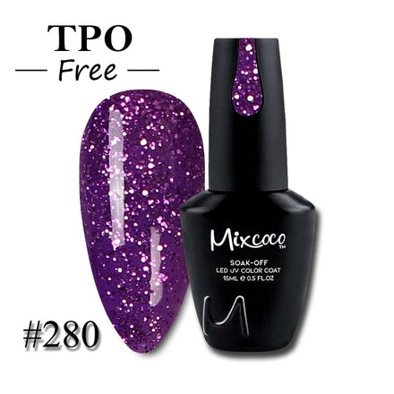 Mixcoco OEM Private Label Popular Hema Free Gel Polish Soak Off UV Gel 15ml Gel Nail Polish for Women