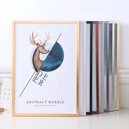 Aluminum Alloy Picture Frame Wholesale Metal Photo Frame Hanging Wall Large Poster Exhibition Puzzle Frame