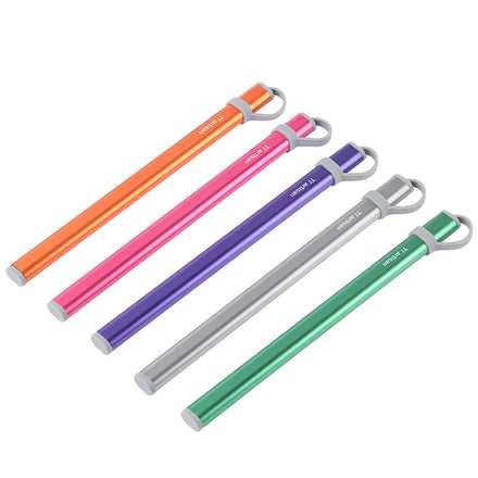 Titanium Alloy Chopstick Set with Aluminum Alloy Case for Outdoor Camping & Hiking Accessories