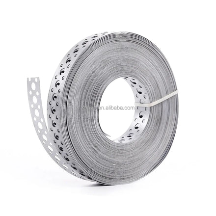 Galvanized Steel Fixing Band Steel Perforated Strapping Used for Mounting of Parts of air Conditioning and Ventilation Systems