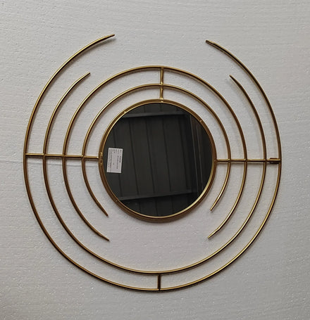 64CM Simple Iron Art Wall Hanging Mirror Living Room Light Luxury Creative Household Hanging Modern Home Decor Dropshipping DDP