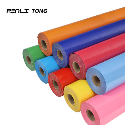 Renlitong PVC HTV Flex Flock Best Quality PVC Heat Transfer Vinyl Hot Peeling Easy to Heat Transfer Good for Shirts Printing